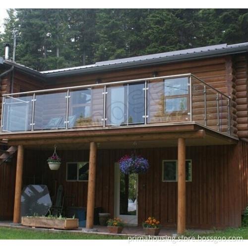 Modern But Sturdy Stainless Steel Glass Railing for Balcony